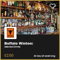 Buffalo Winton £2.50 Drinks