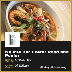 Nuudle Bar Bournemouth 50% off Collection and 30% off Delivery